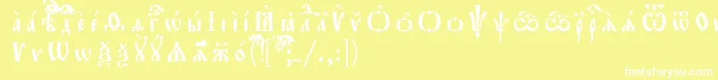 More about Orthodox.TtIeucs8Разрядочный Font Orthodox.TtIeucs8Разрядочный Font – White Fonts on Yellow Background